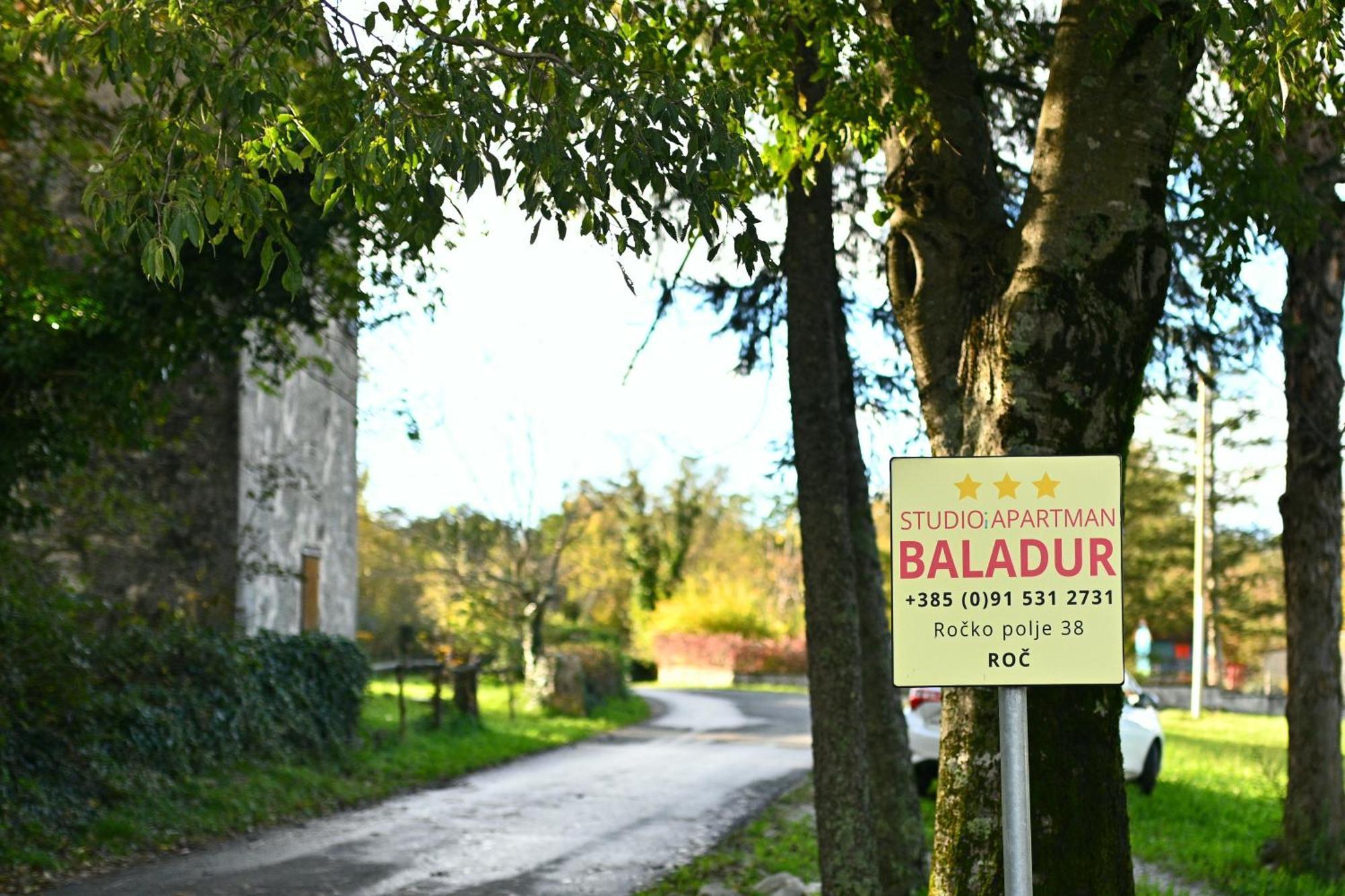Apartman Studio Baladur Roč Exterior foto